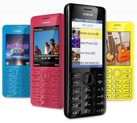 Nokia представляет телефоны Nokia Asha 205 Nokia 206 — первые аппараты с поддержкой функции Slam 