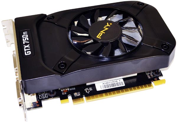 Самой производительной из трех является модель PNY GeForce GTX 750 Ti 2GB OC 