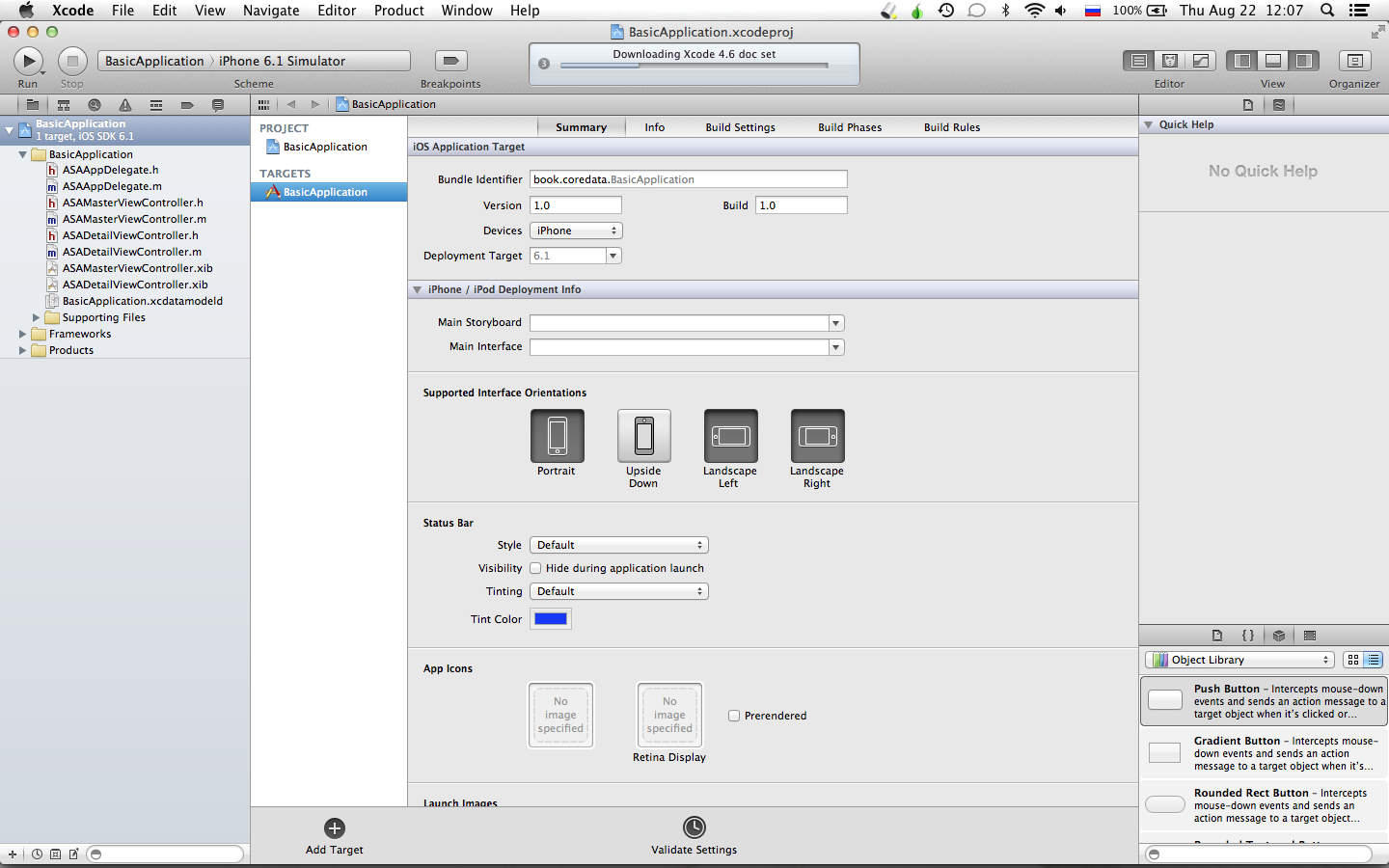 Interface Builder Xcode. Technical Guide Builder Интерфейс. IPAD Simulator Xcode. Validate settings Xcode.