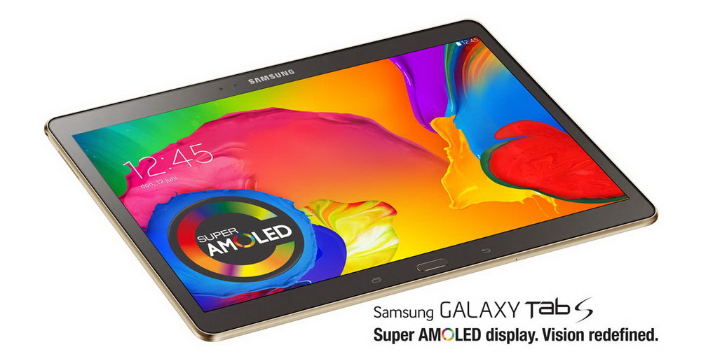 Samsung представила новые планшеты GALAXY Tab S с экраном Super AMOLED