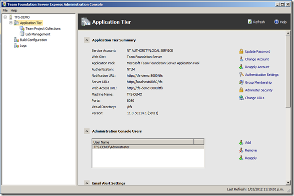 Team Foundation Server Express