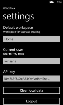 Winsana – клиент для сервиса управления задачами Asana на вашем Windows Phone