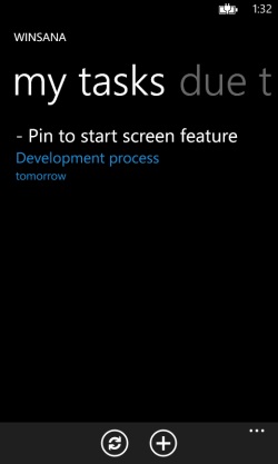 Winsana – клиент для сервиса управления задачами Asana на вашем Windows Phone