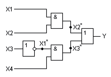 Если на входы логической схемы подана следующая комбинация входных параметров а 0 в 1