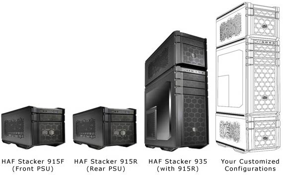 компьютерные корпуса Cooler Master HAF Stacker