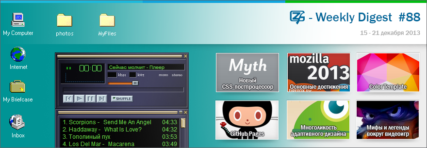 Дайджест интересных материалов из мира веб разработки и IT за последнюю неделю № 88 (15 — 21 декабря 2013)