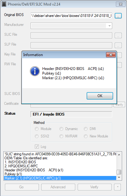 Тип bios insyde uefi bios