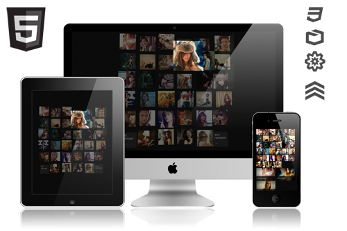 Экспериментальный проект, зиждущийся на технологиях html5 и css3 – DI Gallery