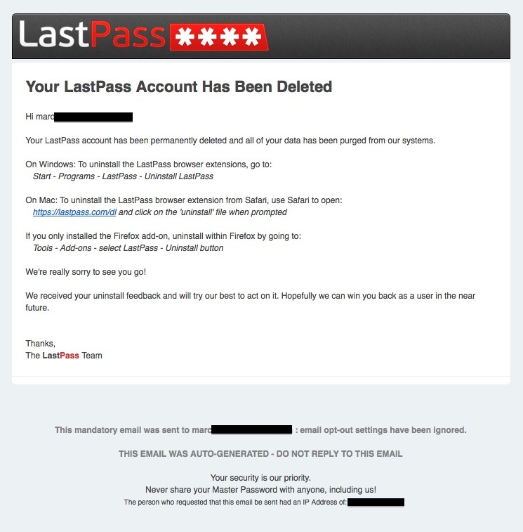 Грустный LastPass