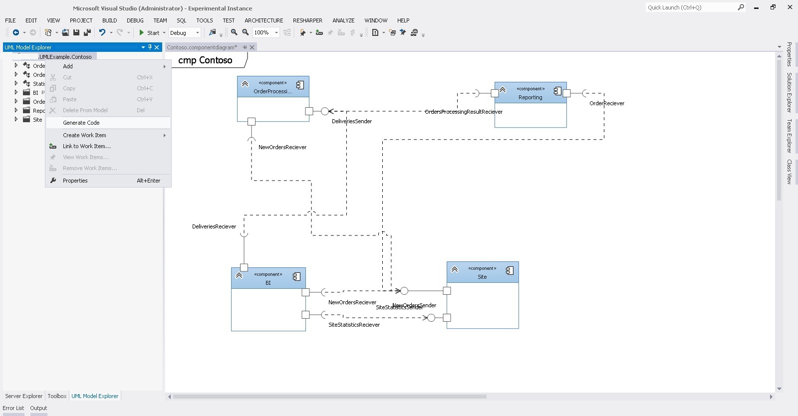 Как сгенерировать диаграмму классов visual studio