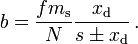 Blur disk diameter formula