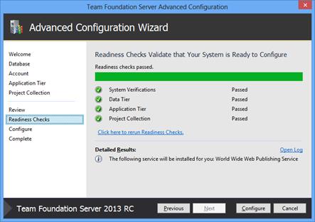 Хранение служебных баз Team Foundation Server 2013 RC на SQL Server 2014 СТР1