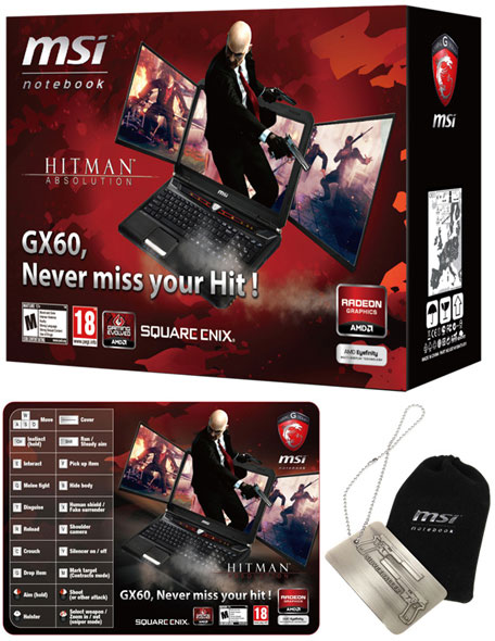 Игровой ноутбук MSI GX60 Hitman Edition имеет тематически оформленную упаковку