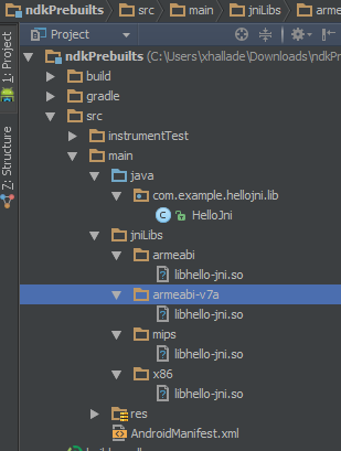 Интеграция Android Studio, Gradle и NDK