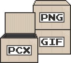 Схематичное изображение PCX, GIF и PNG