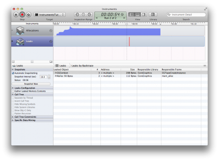 Как пользоваться утилитой Instruments в Xcode