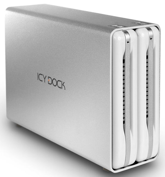 Корпус для внешнего массива дисков Icy Dock ICYRaid MB662U3-2S оснащен интерфейсом USB 3.0