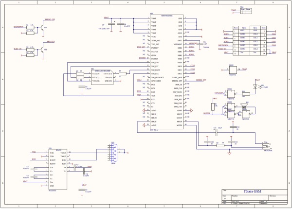 Схема платы bg7sgm