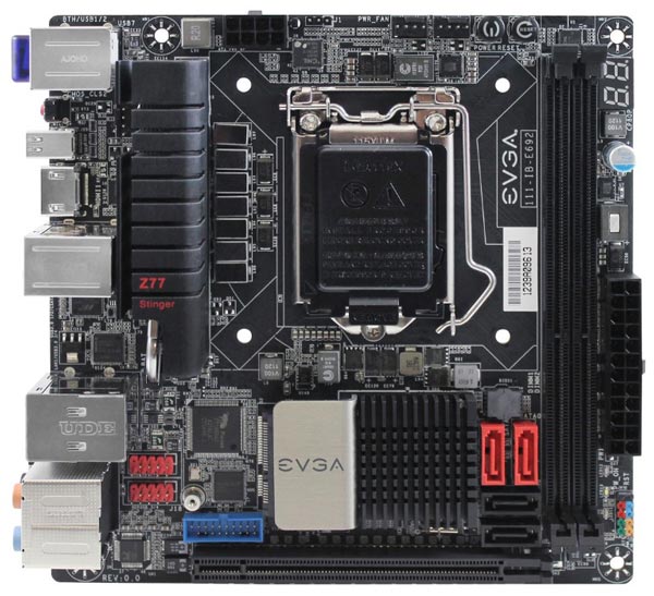 Начались продажи системных плат EVGA Z77 Stinger типоразмера Mini-ITX 