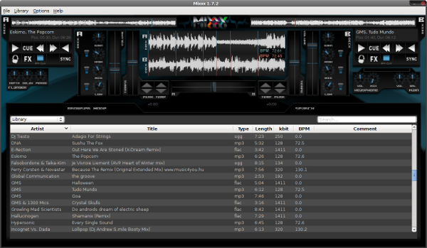 Скриншот Mixxx