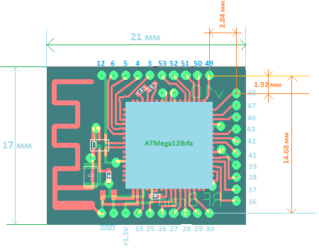 Новое сердце CoolRF: чип ATmega128RFA1