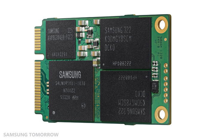 Новый mSATA SSD от Samsung на 1ТБ весом в 8,5 граммов появится в продаже в этом месяце