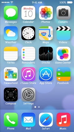 iOS 7 с Comic Sans