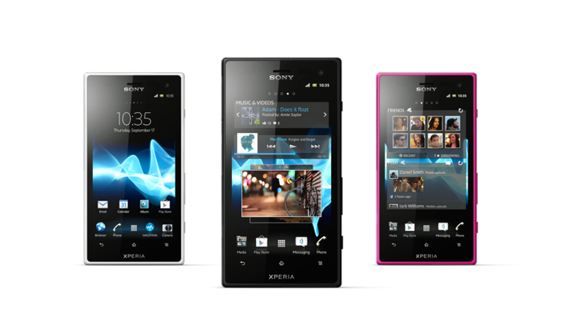 Особо прочные новинки Sony: Xperia acro S и Xperia go