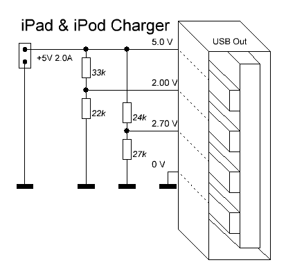 Схема зарядного айфона
