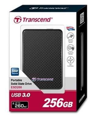 Портативный твердотельный накопитель Transcend ESD200 оснащен интерфейсом USB 3.0 и кнопкой резервного копирования