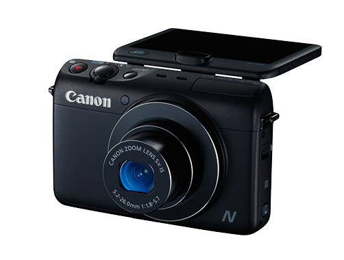 Появились изображения камер Canon PowerShot N100 и PowerShot SX600HS