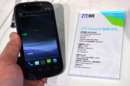 ZTE Grand X U970: спецификации