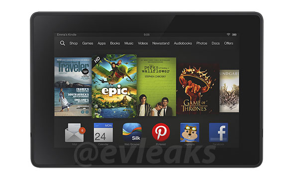 Появилось изображение планшета Kindle Fire следующего поколения