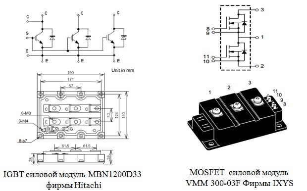 Igbt модуль схема подключения