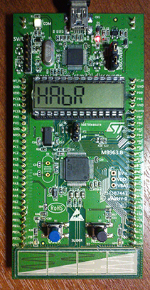 Работа с ЖК индикатором на отладочной плате STM32L Discovery