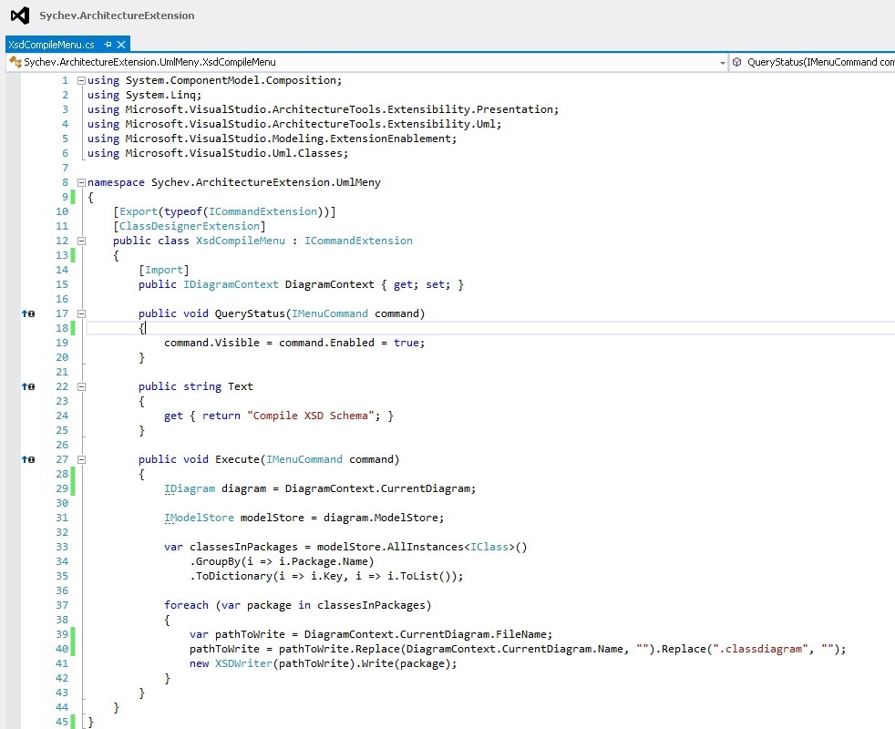 Расширяем UML для генерации XSD