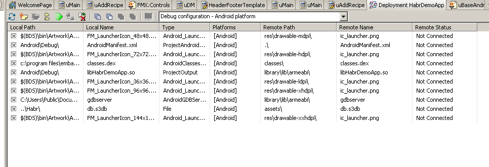 Delphi XE5. Deployment manager