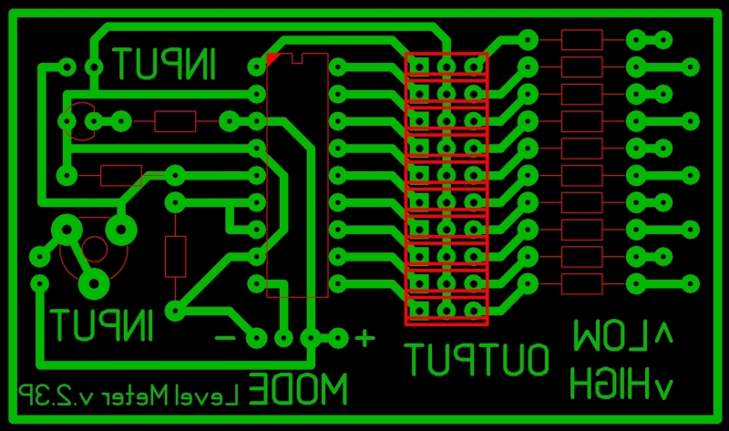 Lm3915n 1 индикатор уровня сигнала схема