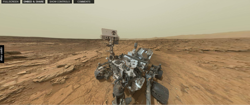 Сферические панорамы Марса и Curiosity