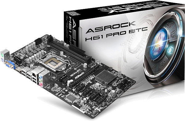 Системные платы ASRock H81 Pro BTC и H61 Pro BTC ориентированы для использования в системах для добычи виртуальной валюты