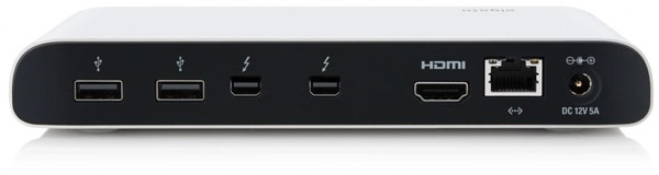 Док Elgato Thunderbolt Dock оснащен двумя портами Thunderbolt 10 Гбит/с