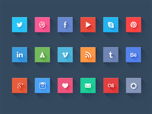 Social icons - freebie