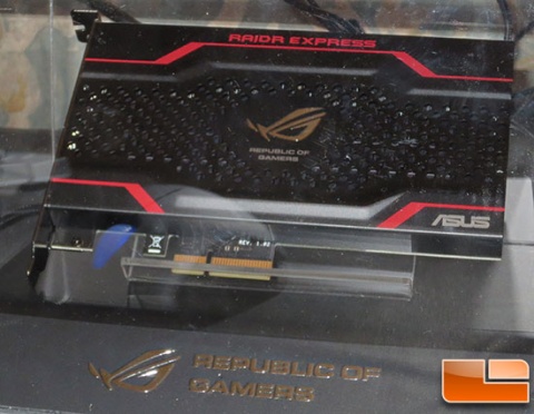 Твердотельный накопитель ASUS ROG RAIDR Express оснащен интерфейсом PCI-Express 2.0 x4