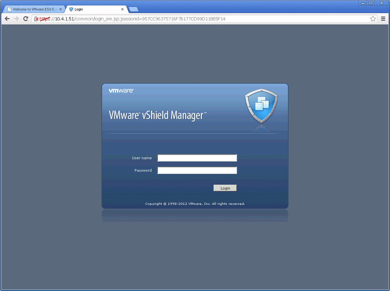 Установка VMware vShield Manager для VMware vCloud Director