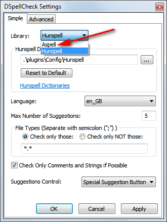 В Notepad++ появилась подсветка ошибок в проверке орфографии