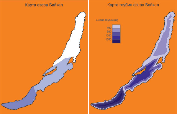 Карта глубин байкала подробная для навигатора