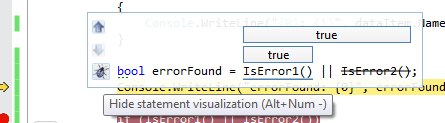 Визуализация «if» в отладчике Visual Studio от BugAid