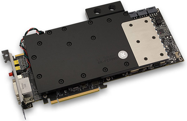 Водоблок EK-FC7990 на 3D-карте AMD Radeon HD 7990