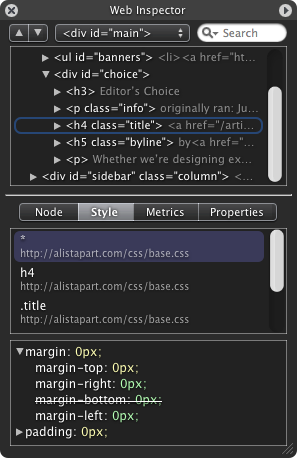 Вся правда о Chrome(и не только) Web Inspector. Часть 1