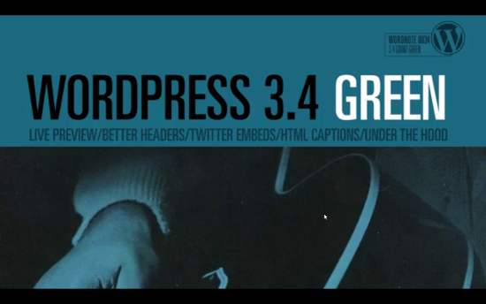 Выпущен WordPress 3.4 Green